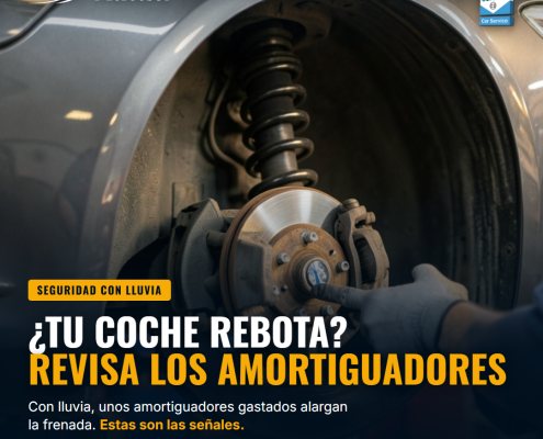 Amortiguadores y lluvia: cuándo revisarlos · Talleres Mercesol, Bosch Car Service en Vélez-Málaga